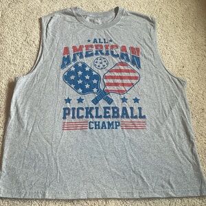 All American Pickleball Champ Muscle Tank Shirt